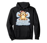 Merry Kitty Christmas - Angelo con Neve, Adorabile per Bambini e Bambine Felpa con Cappuccio