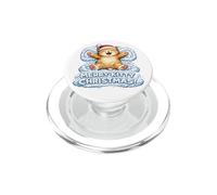 Merry Kitty Christmas - Angelo con neve, adorabile per bambini e bambine PopSockets PopGrip per MagSafe