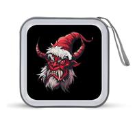 Merry Krampus - Custodia porta CD portatile, capacità 40 DVD, organizer per auto e viaggi, Stile:, Taglia unica