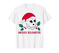 Merry Krampus Spooky Christmas Vibes Classic Folklore Horror Maglietta
