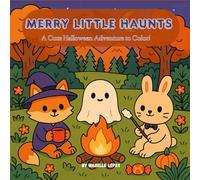 Merry Little Haunts: Cute Halloween Coloring Book for Relaxation - Adorable Spooky Scenes with Kawaii Ghosts, Pumpkins & Forest Critters for Adults and Kids