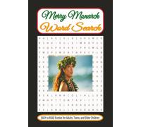 Merry Monarch Word Search puzzle Book: Word Searches with Easy to Read Print about Merry Monarch, Hula Categories, Hula Dance motions, and More | 6x9 ... Gift for Holidays, Vacations and Free Times