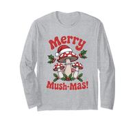 Merry Mush-mas Cottagecore Christmas Cozy Woodland Mycophile Maglia a Manica