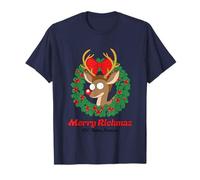 Merry Rickmas 100 Years Forever - Ghirlanda di Renne Maglietta