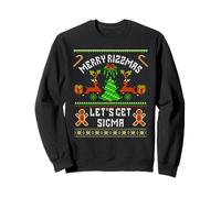 Merry Rizzmas Let's Get Sigma Ironic Christmas Brainrot Meme Felpa
