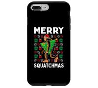 Merry Squatchmas Bigfoot Christmas Ugly Sweater Babbo Natale Custodia per iPhone 7 Plus/8 Plus