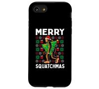 Merry Squatchmas Bigfoot Christmas Ugly Sweater Babbo Natale Custodia per iPhone SE (2020) / 7/8