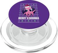 Merry Squidmas - Maglione natalizio con polpo di Babbo Natale PopSockets PopGrip per MagSafe