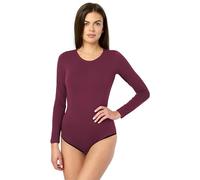 Merry Style Body da donna a maniche lunghe MS-114, rosso vivo, XL
