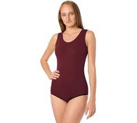 Merry Style Body da donna in cotone senza maniche body per donna confortevole shapewear BD901, rosso vivo, L