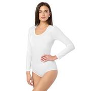 Merry Style Body Manica Lunga Donna BD900 (Bianco, L)