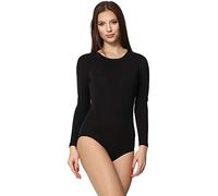 Merry Style Body Manica Lunga Donna MS-114 (Nero, M)