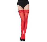 Merry Style Calze Autoreggenti Microfibra Donna MS 791 (Rosso-791, M-L)