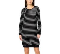 Merry Style Camicia da Notte Donna MS10-180 (Nero/Bianco Strisce, M)