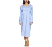 Merry Style Camicia da Notte Manica Lunga Donna 91LW1 (Blu (Manica Lunga), XXXL)