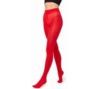 Merry Style - Collant da donna coprenti in microfibra, 70 denari, Colore: rosso, M