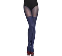Merry Style Collant Donna MS 387 (Navy Blu, M)