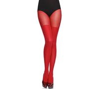 Merry Style Collant Donna MS 387 (Rosso, L)