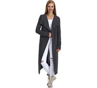 Merry Style Giacca Lunga Donna H4Z3L (Grafite, S/M)