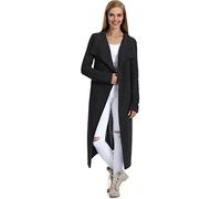 Merry Style Giacca Lunga Donna H4Z3L (Nero, S/M)