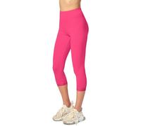 Merry Style Leggings 3/4 Donna Capri con Pizzo in Viscosa MS10-290 | Vita elastica, tessuto morbido e bordo in pizzo al fondo, modello aderente sotto il ginocchio per casa e tempo libero