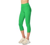 Merry Style Leggings 3/4 Donna Capri con Pizzo in Viscosa MS10-290 | Vita elastica, tessuto morbido e bordo in pizzo al fondo, modello aderente sotto il ginocchio per casa e tempo libero