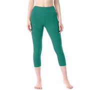 Merry Style Leggings 3/4 Pantaloni in Cotone Donna MS10-430 (Turchese Scuro, M)