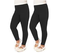 Merry Style Leggings Bambina Lunghi MS10-130 (Nero/Nero, 158)