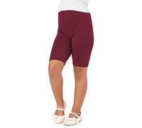 Merry Style Leggings Corti Bambina e Ragazza MS10-132 (Borgogna, 116 cm)