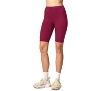 Merry Style Leggings Donna Corti MS10-145 (Rosso Vino, XS)