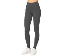 Merry Style Leggings Lunghi Donna in Viscosa con Elastan Ampia Pantaloni Donna Banda Elastica Leggins per Casa Palestra Tempo Libero MS10-143 (Grafite, S)