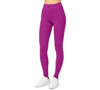 Merry Style Leggings Lunghi Donna in Viscosa con Elastan Ampia Pantaloni Donna Banda Elastica Leggins per Casa Palestra Tempo Libero MS10-143 (Fucsia, L)
