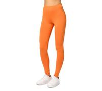 Merry Style Leggings Lunghi Donna in Viscosa con Elastan Ampia Pantaloni Donna Banda Elastica Leggins per Casa Palestra Tempo Libero MS10-143 (Arancione, XL)