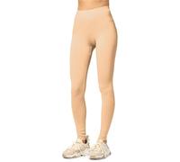Merry Style Leggings Lunghi Donna in Viscosa con Elastan Ampia Pantaloni Donna Banda Elastica Leggins per Casa Palestra Tempo Libero MS10-143 (Nude, S)