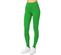 Merry Style Leggings Lunghi Donna in Viscosa con Elastan Ampia Pantaloni Donna Banda Elastica Leggins per Casa Palestra Tempo Libero MS10-143 (Verde, S)