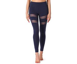 Merry Style Leggings Lunghi Pantaloni Donna MS10-232 (Blu Scuro, L)