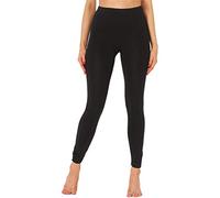 Merry Style Leggings Lunghi Pantaloni Donna MS10-345 (Nero, M)