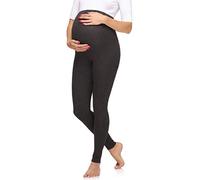 Merry Style Leggings Premaman Lunghi Donna MS10-297 (Melange Scuro, XL)