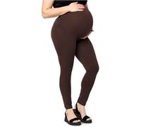 Merry Style Leggings Premaman Lunghi Donna Taglie Forti in Viscosa MS10-460 (Marrone, 5XL)