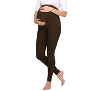 Merry Style Leggings Premaman Lunghi MS10-297 (Marrone, L)