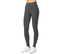 Merry Style Lunghi Leggings Fuseaux Sportivi da Donna Pratico Modello a Vita Alta in Cotone Naturale MS10-198 (Mélange Scuro, XS)