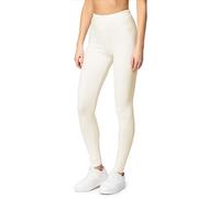 Merry Style Lunghi Leggings Fuseaux Sportivi da Donna Pratico Modello a Vita Alta in Cotone Naturale MS10-198 (Ecru,M)