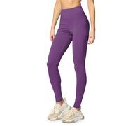 Merry Style Lunghi Leggings Fuseaux Sportivi da Donna Pratico Modello a Vita Alta in Cotone Naturale MS10-198 (Porpora,XS)