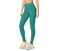 Merry Style Lunghi Leggings Fuseaux Sportivi da Donna Pratico Modello a Vita Alta in Cotone Naturale MS10-198 (Turchese Scuro, L)