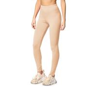 Merry Style Lunghi Leggings Fuseaux Sportivi da Donna Pratico Modello a Vita Alta in Cotone Naturale MS10-198 (Nude, 4XL)