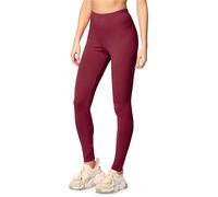 Merry Style Lunghi Leggings Fuseaux Sportivi da Donna Pratico Modello a Vita Alta in Cotone Naturale MS10-198 (Vino, L)