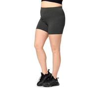 Merry Style Pantaloncini da donna di grandi dimensioni, pantaloncini da ciclista, corti, boxer in viscosa MS10-451, Melange scuro., 4XL plus