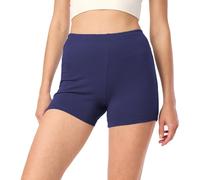 Merry Style Pantaloncini Palestra Donna in Cotone Shorts Donna per Il Fitness Allenamento Jogging Pantaloncini Sportivi Yoga Hot Pants MS10-392 (Blu Marino, XS)
