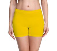 Merry Style Pantaloncini Palestra Donna in Viscosa Shorts Donna per Il Fitness Allenamento Jogging Pantaloncini Sportivi Yoga Hot Pants MS10-283 (Giallo, XXL)