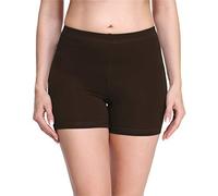 Merry Style Pantaloncini Palestra Donna in Viscosa Shorts Donna per Il Fitness Allenamento Jogging Pantaloncini Sportivi Yoga Hot Pants MS10-283 (Marrone, L)
